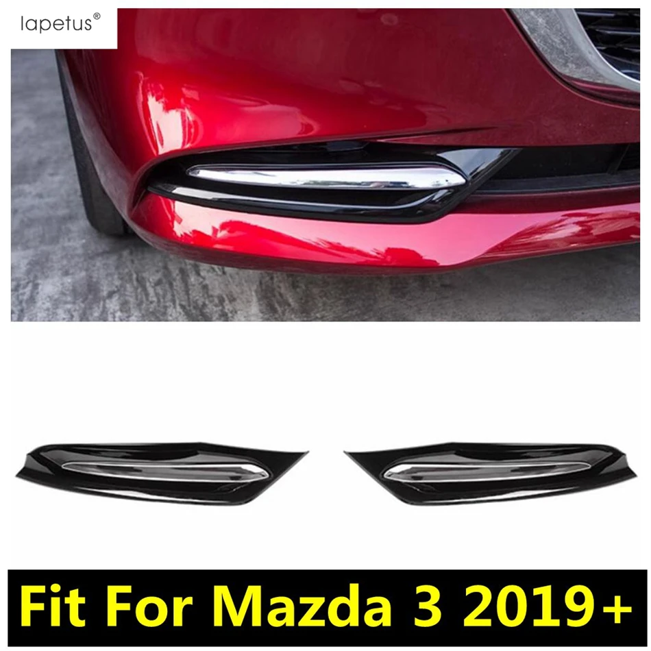Predné hmlové svetlá žiarovky Foglight Rám viečka na obočie dekoráciu obočie obrusa Čierne doplnky Exteriér pre Mazda 3 2019 - 2023