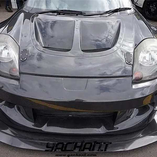 Predné kapucne obchodné zabezpečenie uhlíkových vlákien vhodné pre 2000-2005 MR2 Spyder Roadster MR-S ZZW30 Vented Hood Bonnet