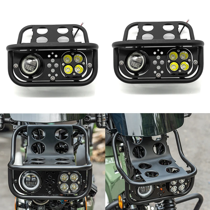 Predné LED liečenie s Lagguage Rack ｄexterózne motocyklové doplnky osvetlené pre Honda CT125 Huntercub 125 2020-2024