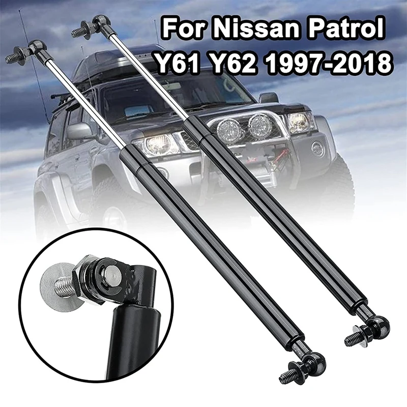 Predné motorové plynové vzpery podporujú šokový výťah pre kapotu pre Nissan Patrol Y61 1997-2013