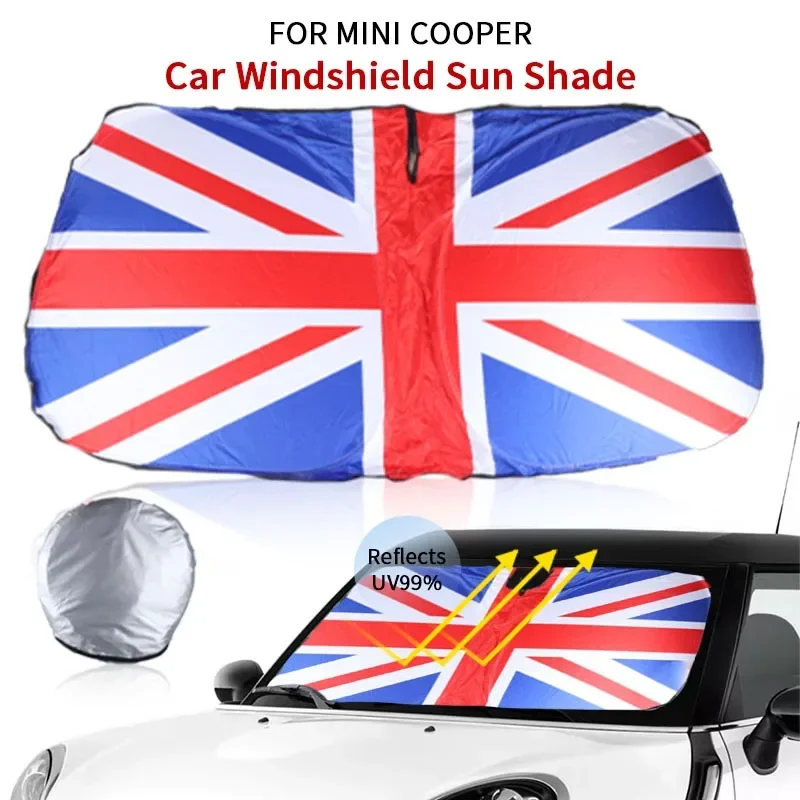 Predné okno automobilu Sunshade Cover Blocks UV Ray Reflector pre Mini Cooper R50 R53 R56 R60 F55 F56 R58 R59 Sunshade čelného skla Sunshade