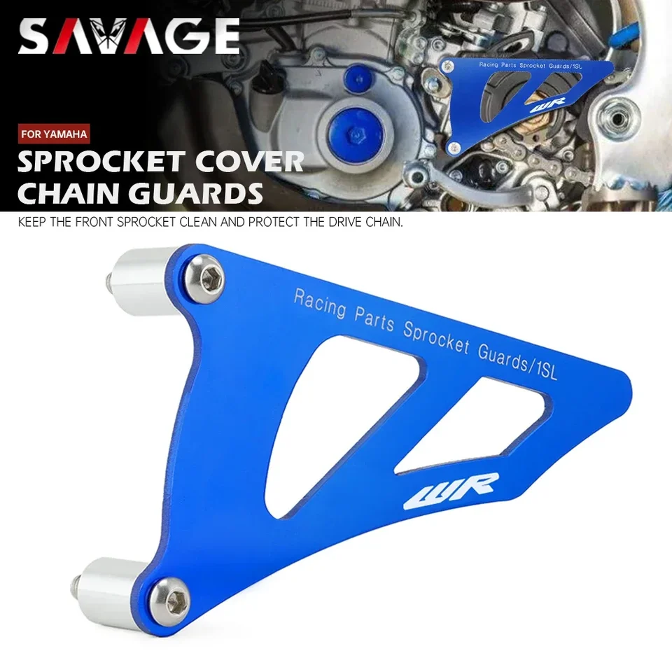 Predné strážcovia ozubeného kolesa pre Yamaha WR250F 2015-2024 WR450F 2016-2023 WR 250F 450F Motocykel CNC Chrag Cover WR Logo