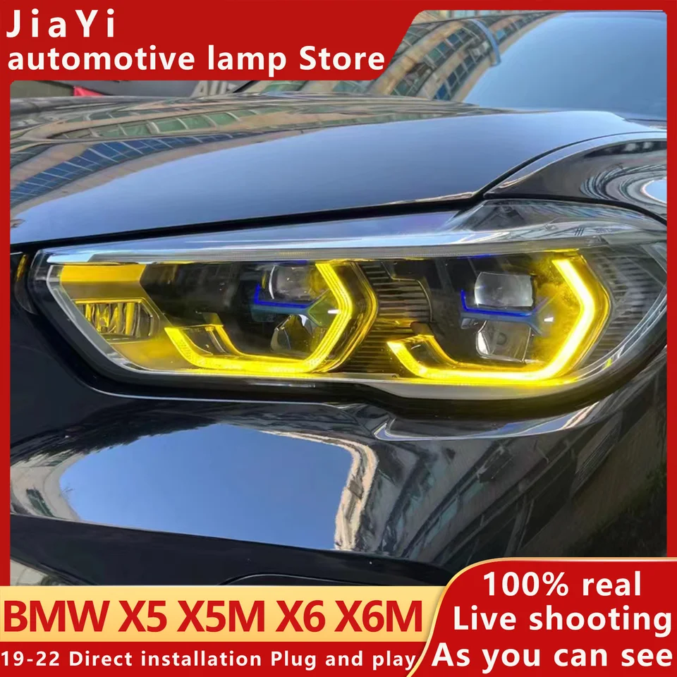 Predné svetlo vozidla Drl Lemon Yellow Source Modul pre BMX X5 X6 X6M X6M G05 G06 F95 F96 LED DENNÝ RUGOVANÝ SIGNAL LAMP PLUG PLU