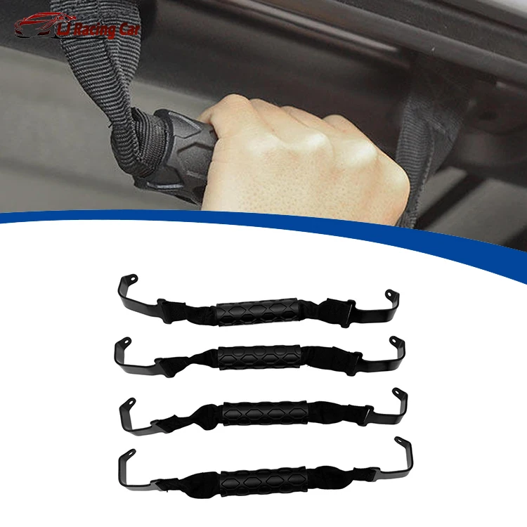Predné zadné dvere strechy uchopte lakťové opierky rukoväte BRD Accessories pre Jeep Gladiator JT a Jeep Wrangler JL 2018-2022
