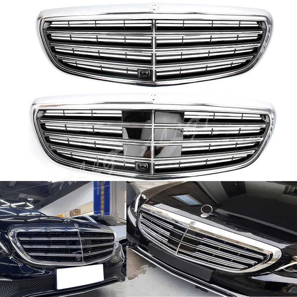 Predné závodné faceliftové nárazníky Grilles Horný chladič pre Mercedes-Benz E Class W213 Exkluzívna elegancia E200 D/E300 2016-2020