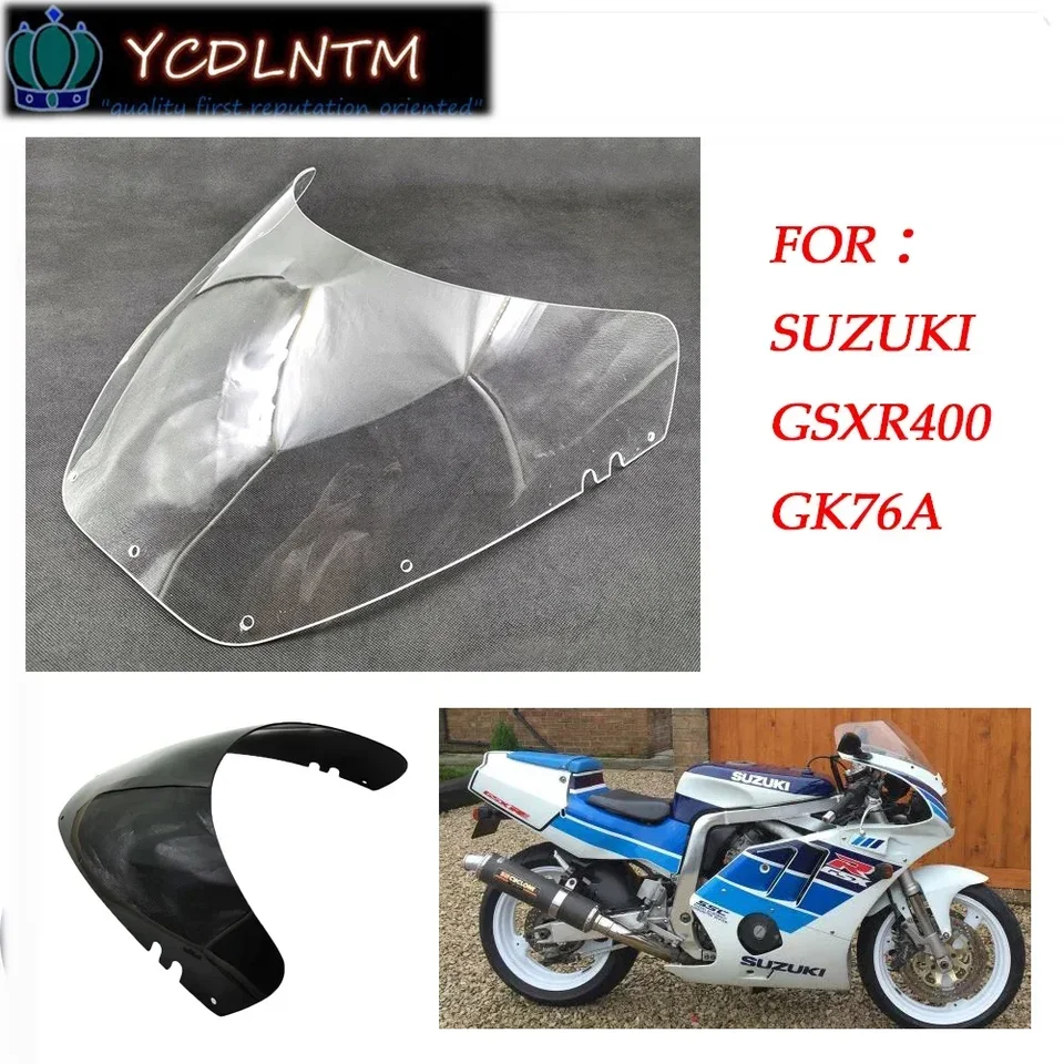 Predné čelné sklo predného skla pre motocykel pre Suzuki GSXR400 GSX-R400 GK76A Sun Priečkový štít Screen Screen Screen Screen