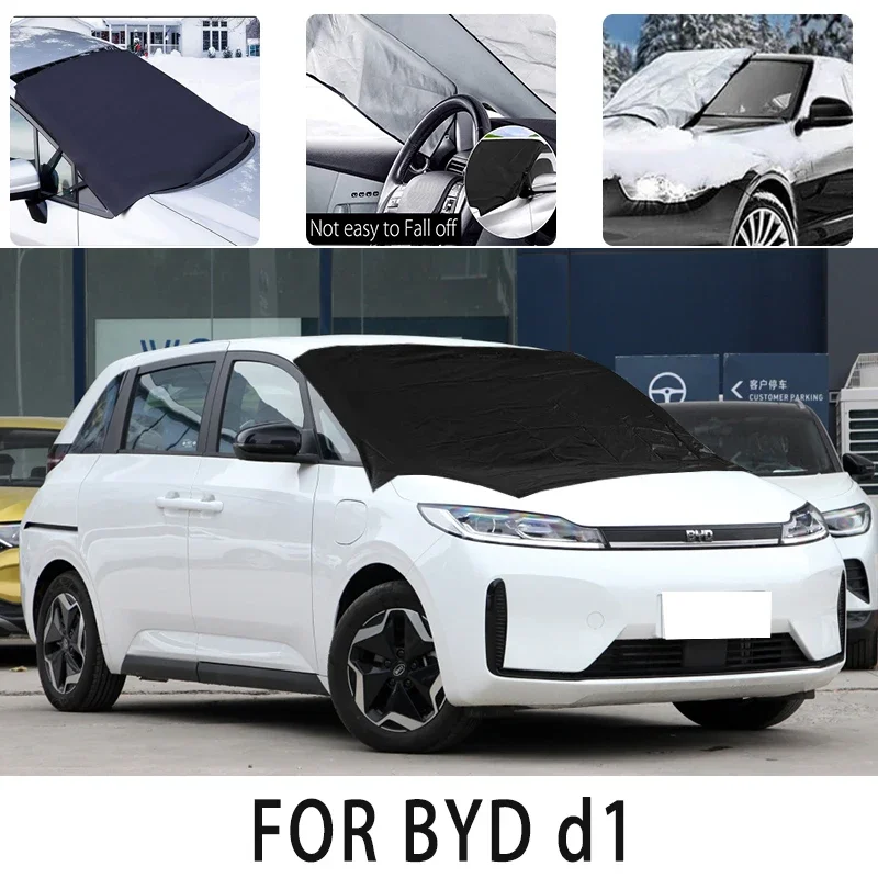 Predný kryt Carsnow Cover pre BYD D1 Snowprotection Tepelný izolačný tieň tieň opaľovací krém veterný mraz