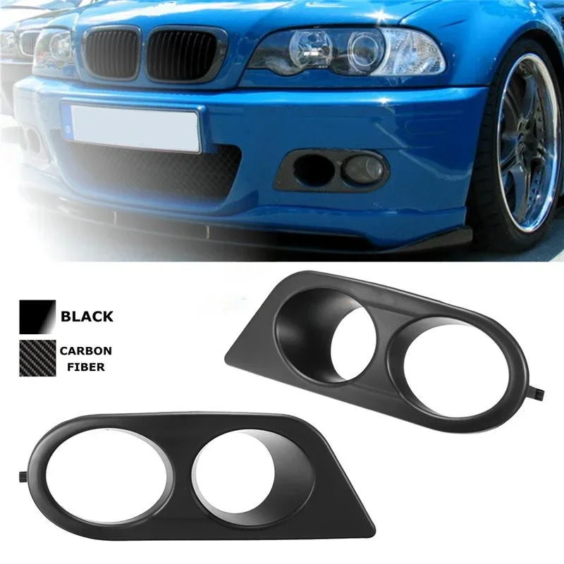 Predný nárazník automobilu Grill Fog Light Cover Grille Grille Trip Honeycomb Mesh pre BMW E46 M3 2001 2002 2003 2004 2005 2006 Príslušenstvo