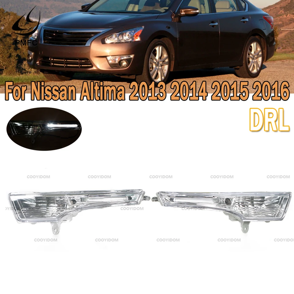 Predný nárazník DRL FOG Light Fit Fit for Nissan Altima 2013 2014 2015 2016 NI2531118 NI2530118 pre svetlá automobilu s automobilom
