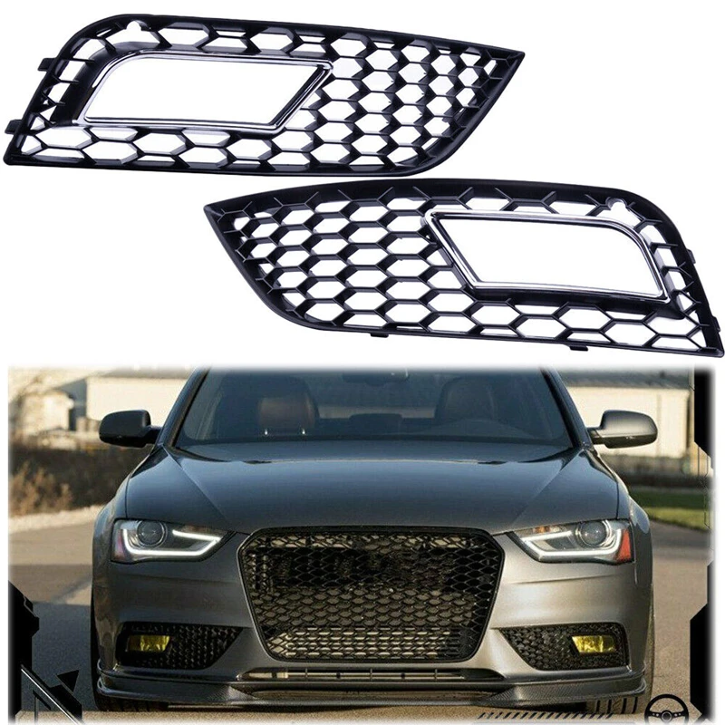Predný nárazník Fog Light Grill Tink pokrýva plástový štýl RS4 pre modely facelift Audi A4 B8.5 2013 2014 2015 2015 2016
