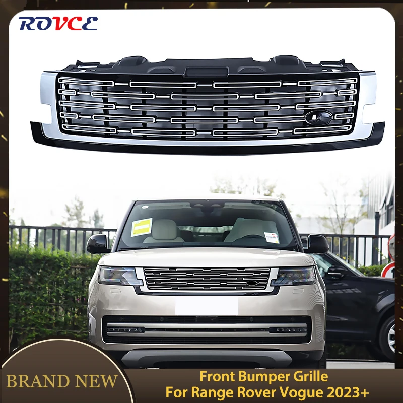 Predný nárazník grilový stredový kryt kapucňa Grills Auto pre Land Rover Range Vogue L460 2023 2024 2025