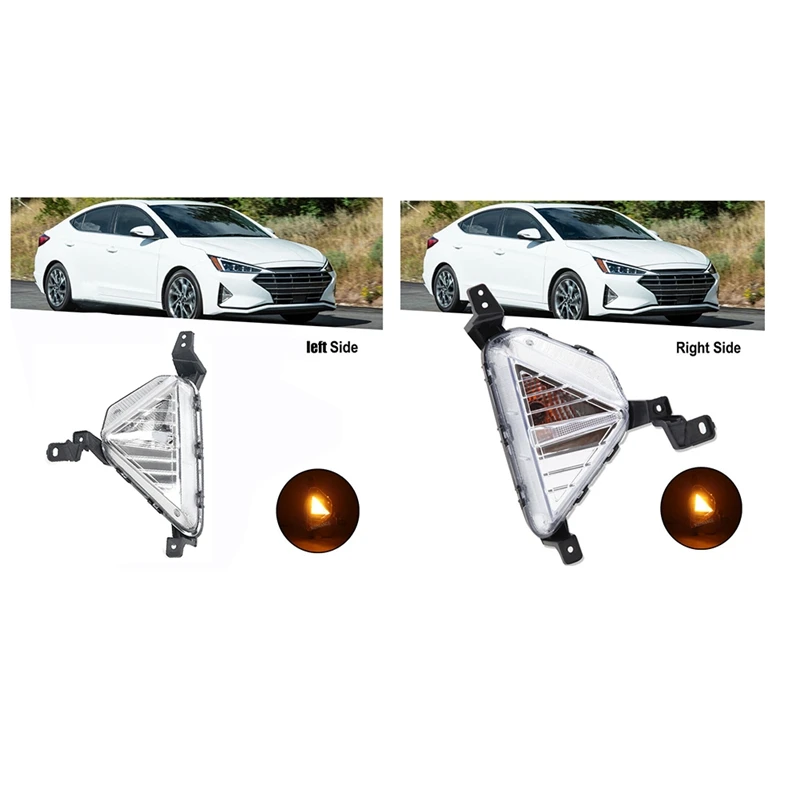 Predný nárazník Hmlové svetlo svetla Signálna svetlomet pre Hyundai Elantra Sedan 2019-2020 92301-F2510 92302-F2510