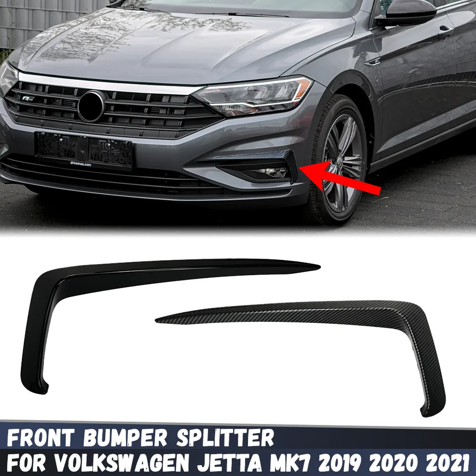 Predný nárazník Splitter Air Air Vet Fog Lamp mriežky pre Volkswagen VW Jetta Mk7 Gli S SE SEL R-LINE 2019 2020 2021