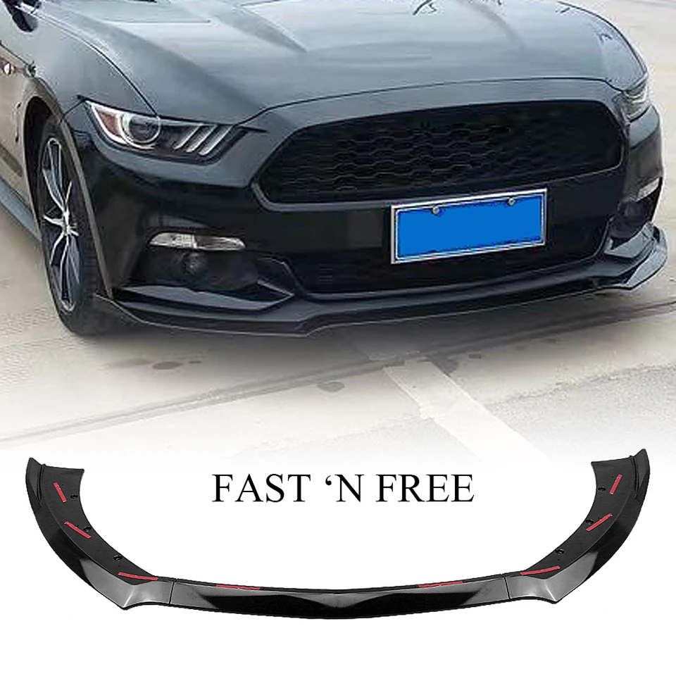 Predný nárazník SPOILER SPOILER LIP PLAČKA PLAČKA PEPLET LIP pre Ford Mustang 2015 2016 2017