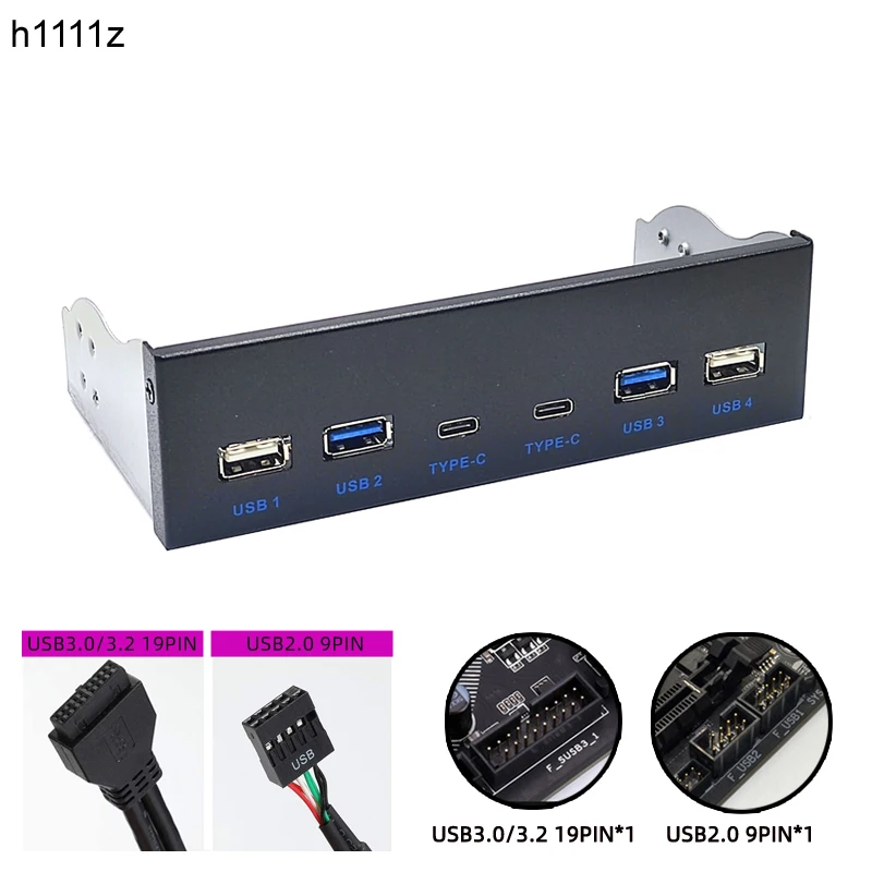 Predný panel USB 3.0 pre pracovnú plochu 5,25 