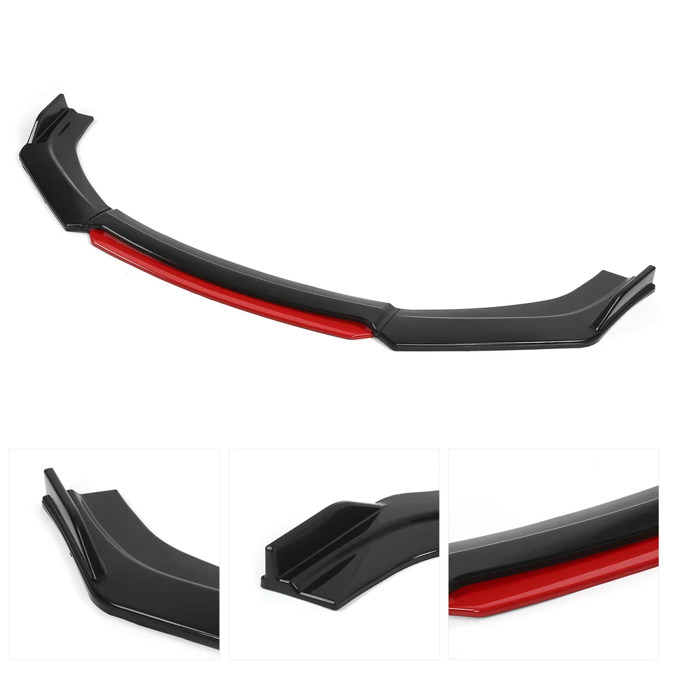 Predný spojler Univerzálny predný nárazník Spojler SPOLER Body Kit PP Automatické auto Exteriérový aerodynamický dielový nárazník difúzor