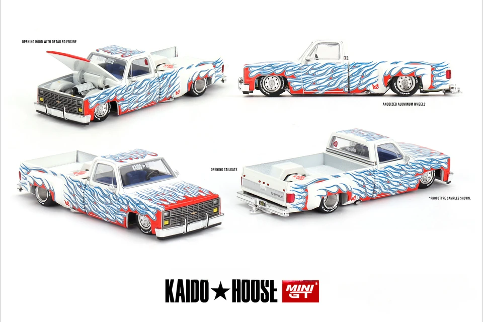 ** Predobjedlo ** Dom Kaido + Minigt 1:64 Silverado DiSly On Fire V2 Model CAR