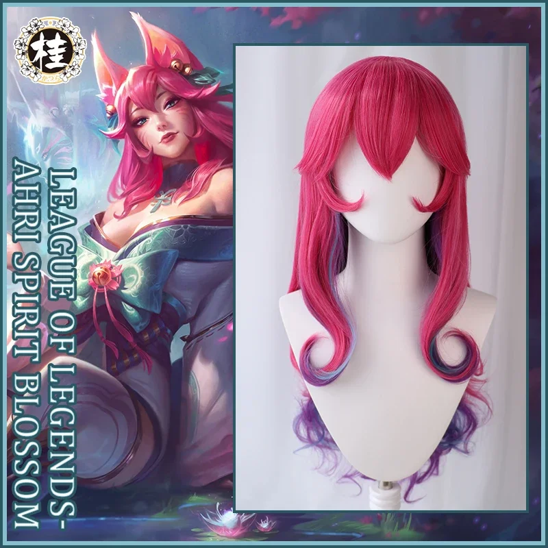 Predpredaj Uwowo League of Legends: Spirit Blossom Ahri Cosplay Wig Lol Cosplay Hair