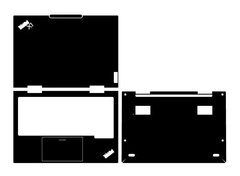Predvídané 1xtop+1xpalmrest+1xbottom pokožka Cover Film pre 2024 Lenovo ThinkPad X1 Yoga Gen 9 8 7 6 5 4 3 2023 2022 2021 2021 2020 2020