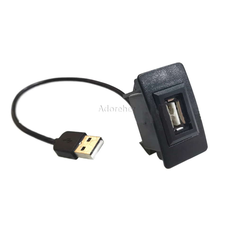 Predĺženie káblovej čiary USB USB Vedúci USB rozhranie Adaptér prenos káblových poplatkov pre prenos honda fit mesto brio crv prepustený Civic