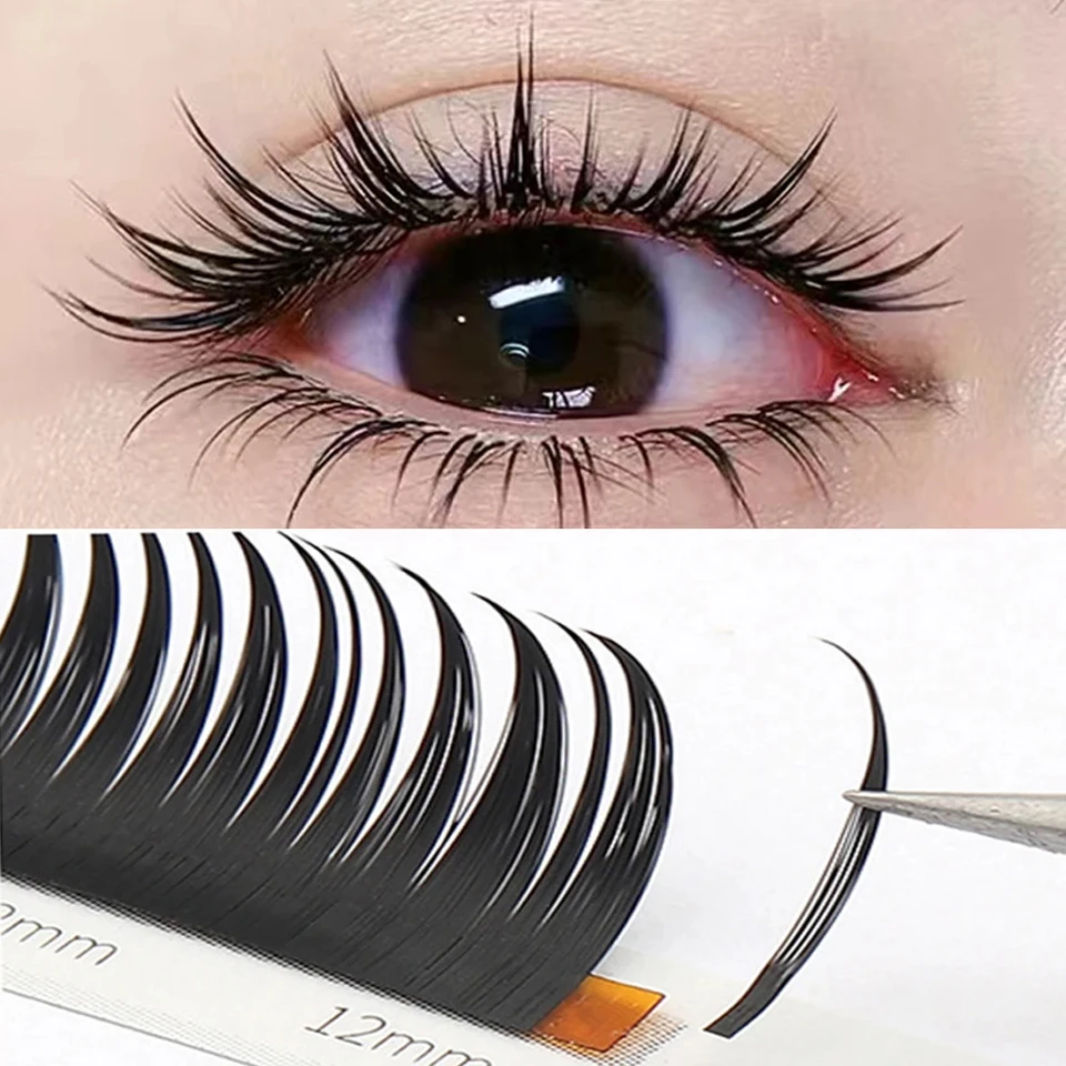 Predĺženie mihalníkov Nový módny MOSH MINK MINK FALSE RIPELASH ONAHO RUSHES RUSKÉ ZOBRAZENIE PRÍPRAVNÝCH FANSES FANSES LISHES Makeup Supplies