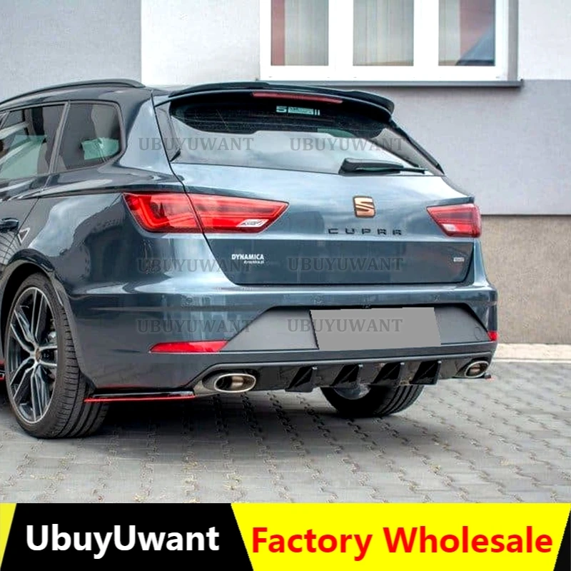 Predĺženie spojlera strechy pre sedadlo Leon Mk3 Cupra St Facelift 2017- ABS plastové auto chvost Trunk Krídle Zadná strecha Spiler