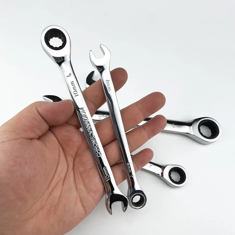 Predĺžená rukoväť rýchla račňa kľúča mini otvorená slivka Blossom Dual-Purpose Wrench Dvojcestná prácou šetrí automatické opravy hardvéru