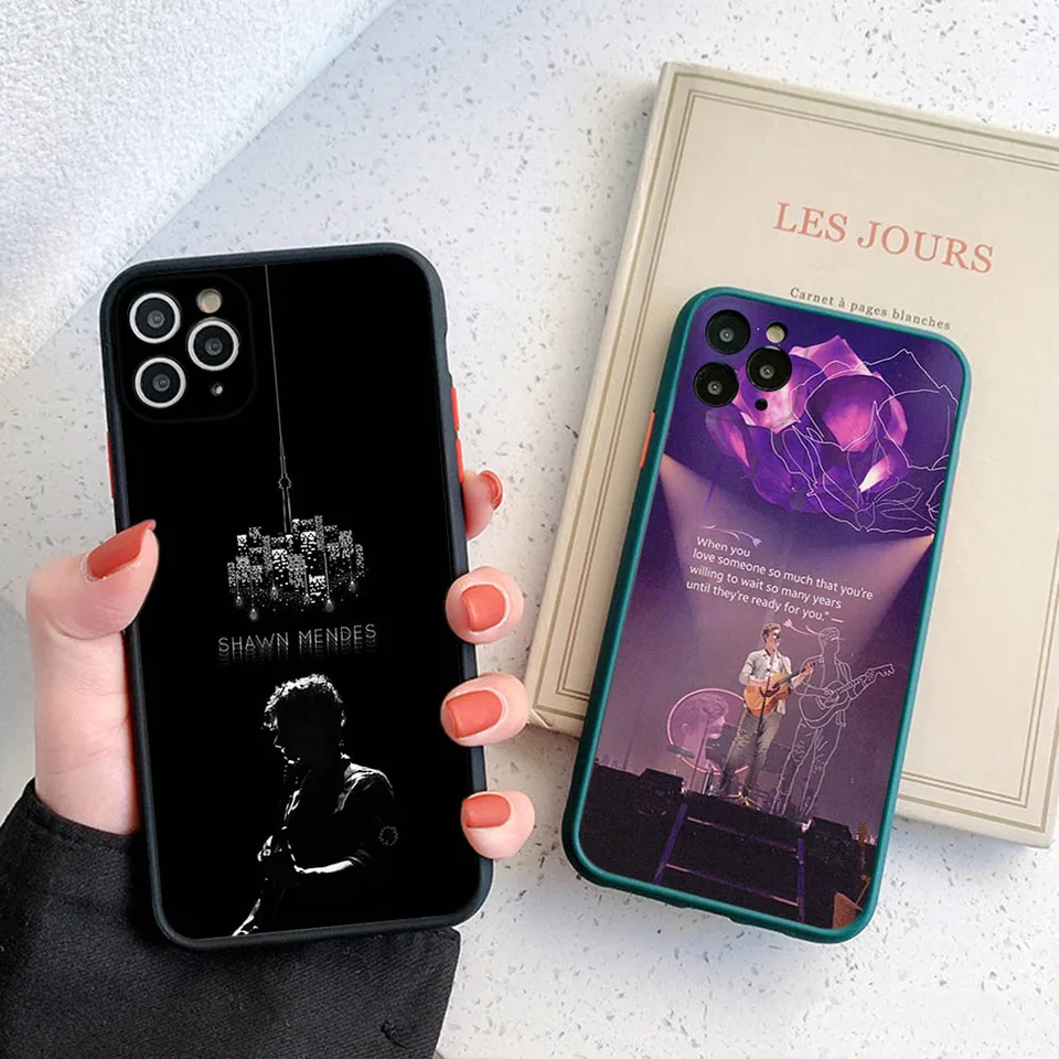 Prehľadný telefón pre iPhone 16 15 14 7 8 plus 13 12 11 Pro Max x xr xs SE Mini luxusný luxus Shawn Mendes Matte zadný kryt