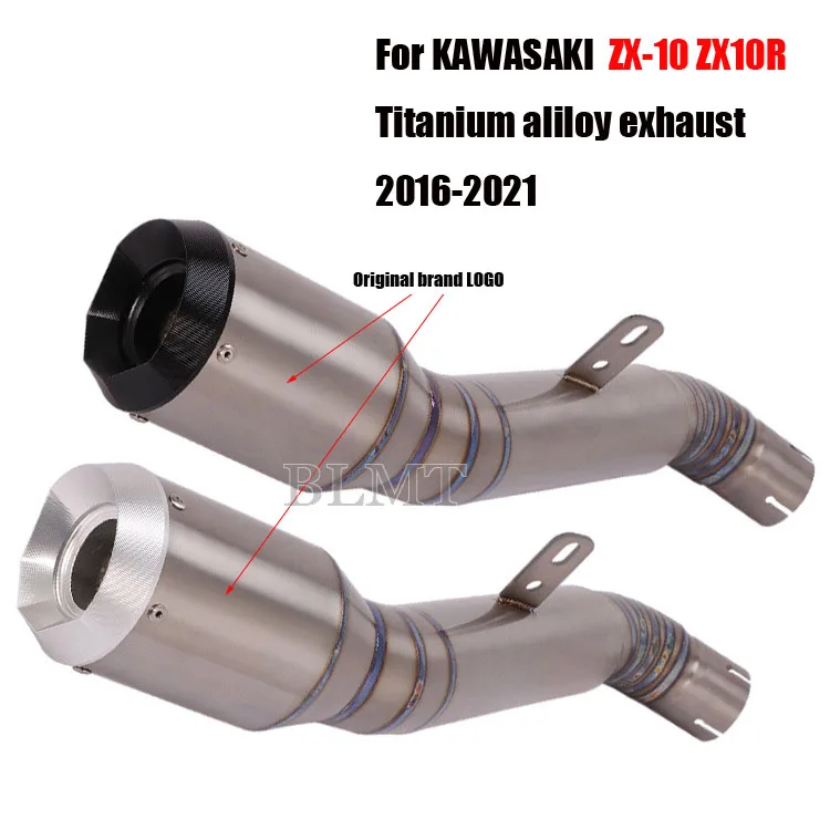 Prekĺznite pre Kawasaki ZX-10R ZX10R 2016-2021 rokov Titán zliatiny Motocykla Výfukový únik Modify Link Pipe Tufler