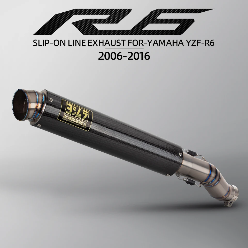 Prekĺznite pre Yamaha R6 2006-2016 Výfuk pre motocykle upravte titánovú zliatinu Middle Link Pipe Connect