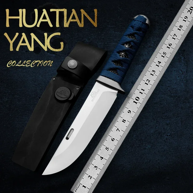 Premium ZDP-189 oceľ Outdoor Outdoor Fixte Blade nôž na poľovníctvo prežitie turistiky