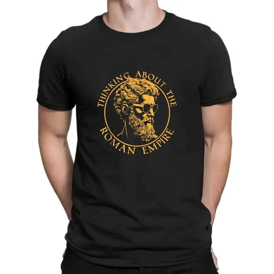 Premýšľanie o rímskej ríši Funny Gift Idea Tee Tričko Vysoko kvalitné 100%bavlnené krátke rukávy
