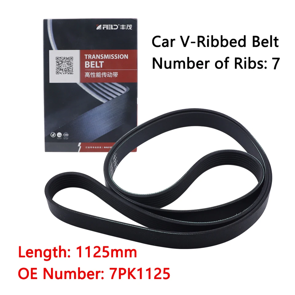 Prenos prenosu automobilu V-Ribbed Belt 7pk1125 pre Nissan Juke Versa 1,6L Renault Grand Scénic Megane II 1,9L 2,0 l V-Belt
