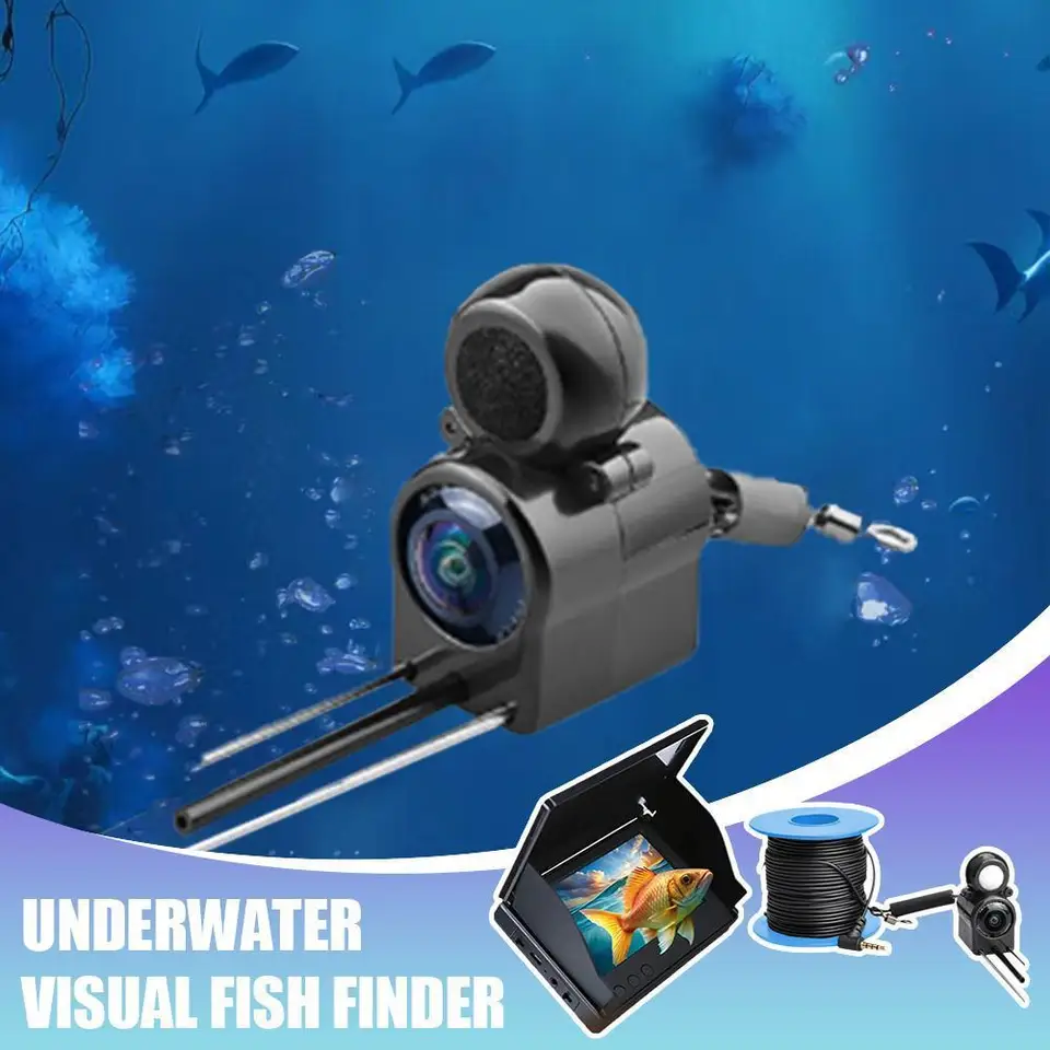 Prenosná hĺbka hĺbky rýb Voda vrecká 1080p 4,3 220 ° Finder Fotoaparát s nočným rybárskym rybárskym rybím videním pod vodou R6M8