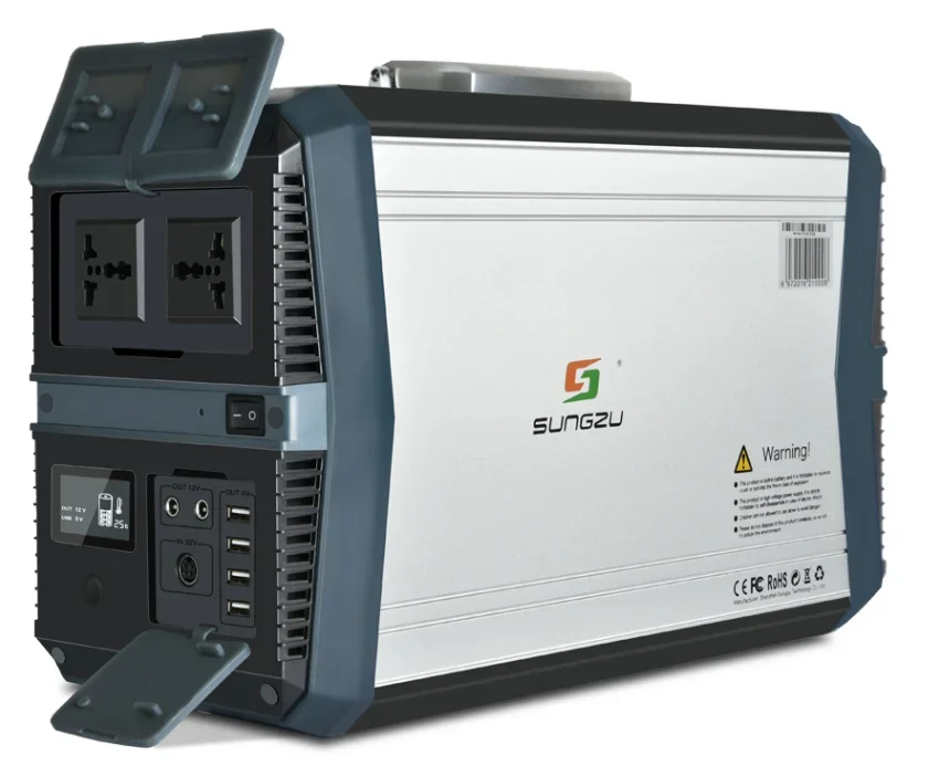 Prenosná lítiová elektrická stanica solárny generátor 1000W 2000 W 5000W