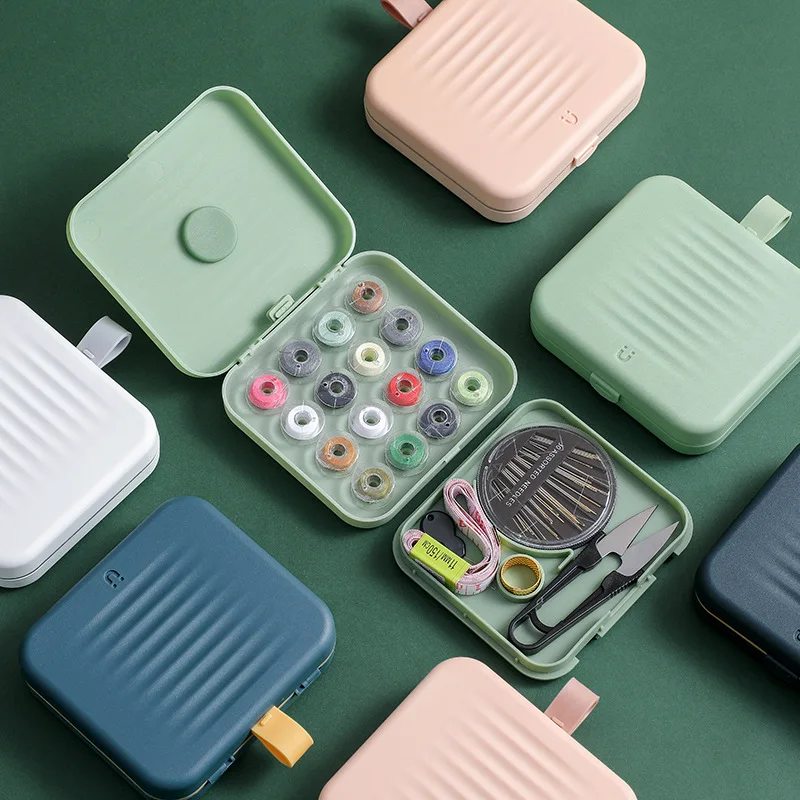 Prenosná magnetická šijacia škatuľa Multifunkčná šijacia súprava DIY Šija
