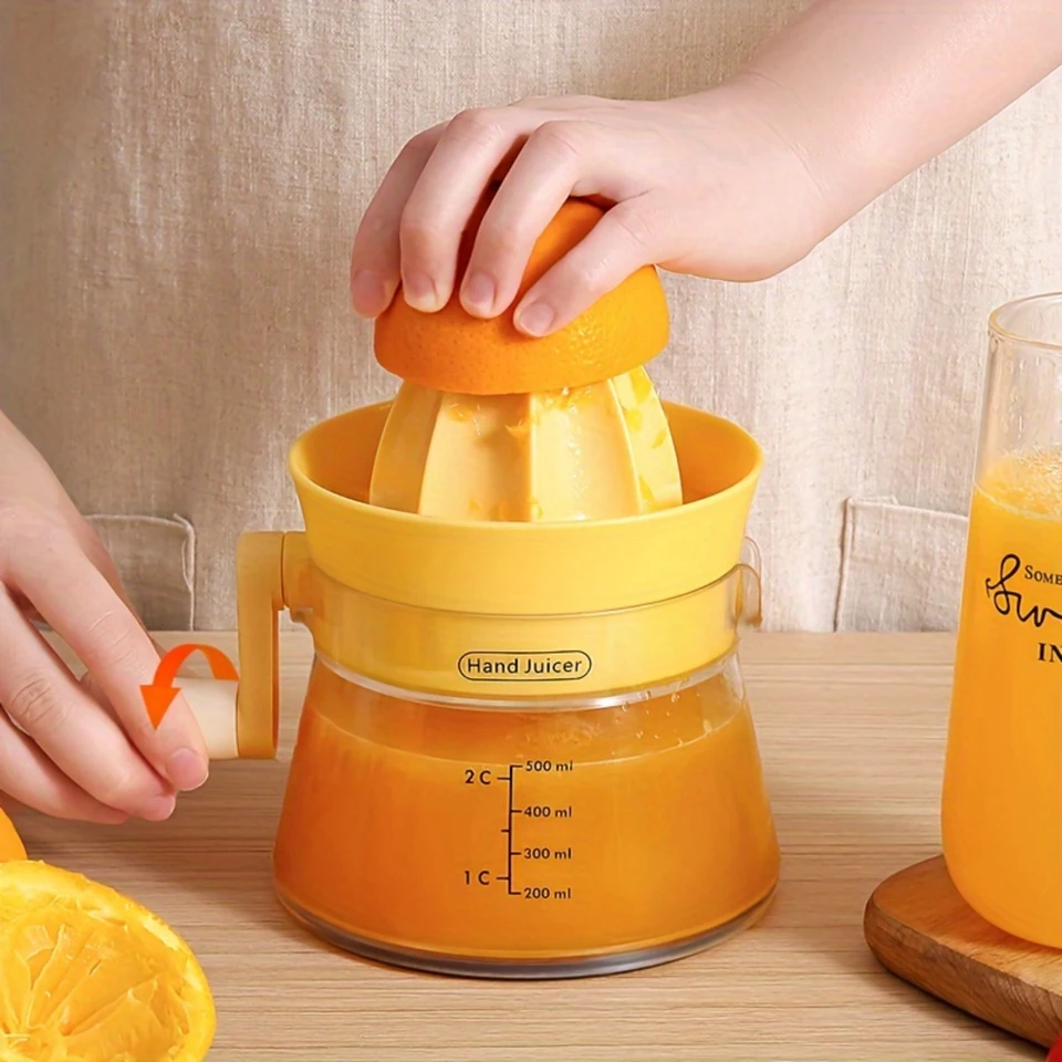 Prenosná príručka Citrus Juicer - odolný vreckový výstroj na čerstvú citrónovú a pomarančovú šťavu, ideálne pre kanceláriu a kemping - plach