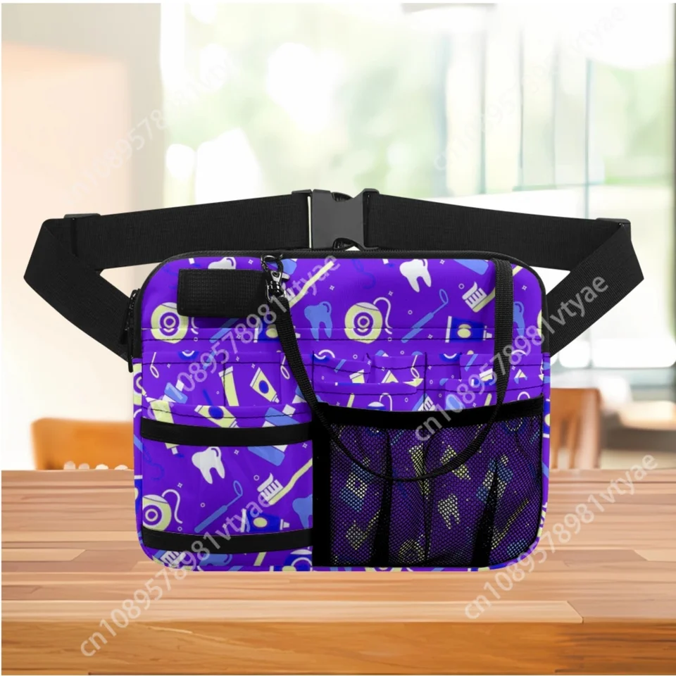 Prenosná sestra Fanny Pack Dental Hospital Ošetrovateľské náradie Tlač pasu vrecko na stethoskopy obväz.