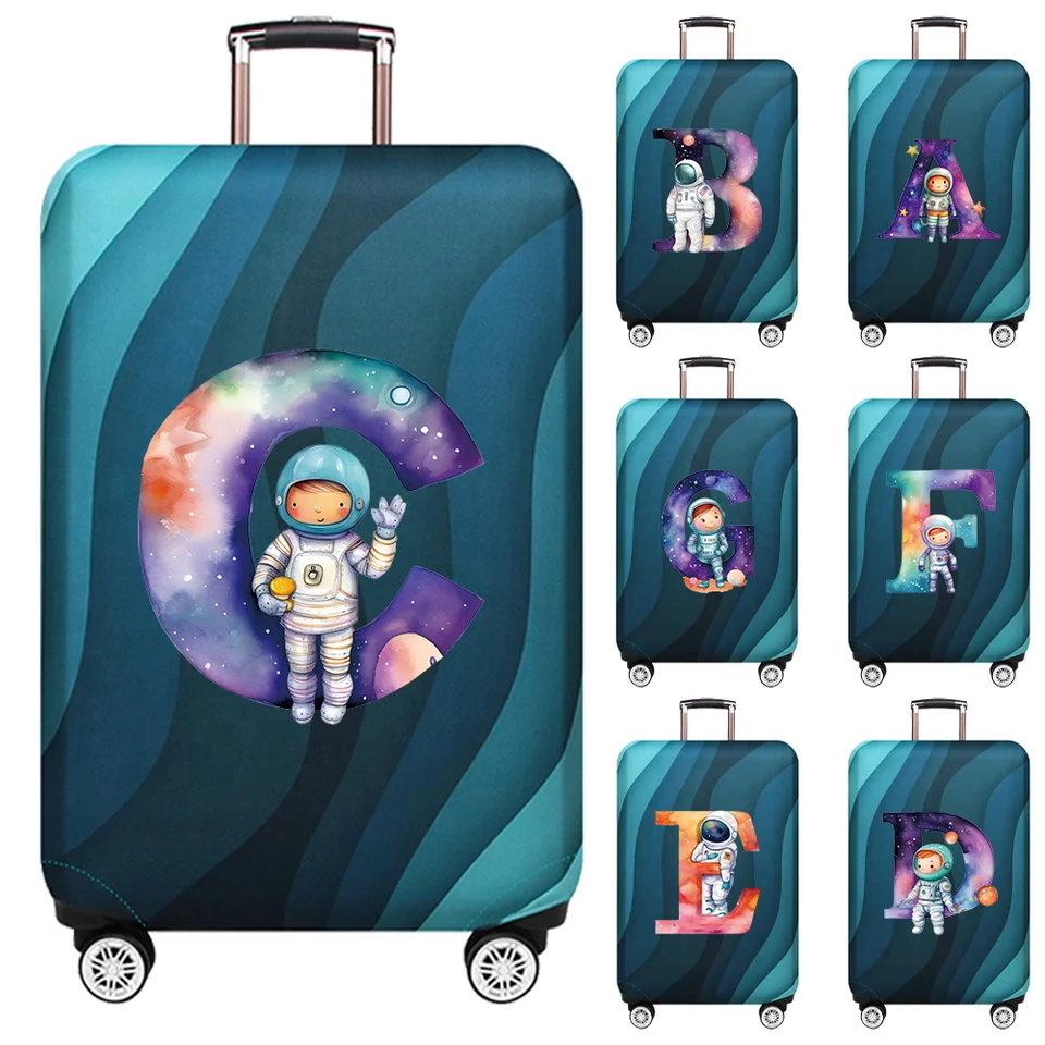 Prenosná strečová tkanina Ochranná batožina Ochranný kryt prachového krytu proti škrabaniu ochranný astronaut letérové ​​série cestovné doplnky