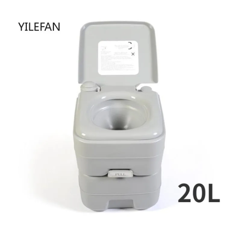 Prenosná toaleta 3,96 galónu Cesta RV Potty s vodnými zásuvkami T-Type Anti-Leak Handfer Canterové čerpadlo Rotujúceho výtoku na kemping
