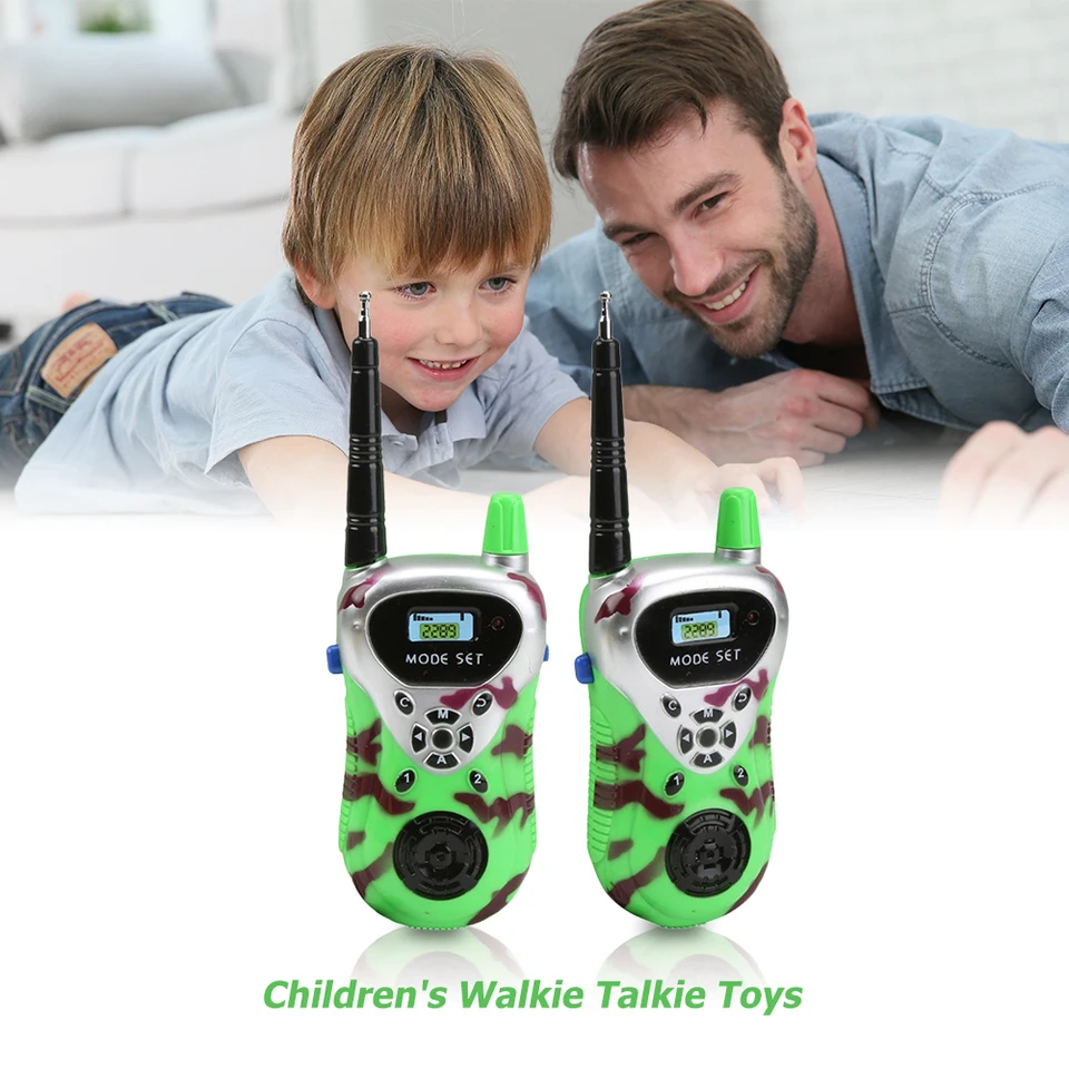 Prenosná Walkie Talkie LCD Screen Screen Communicator Hray pre deti vonkajší rádiový transceiver interphon