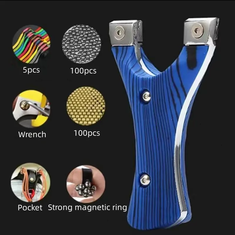 Prenosná zliatina Slingshot s gumovým pásom Outdoor Hunting a Shooting Game Game Accessories Nové
