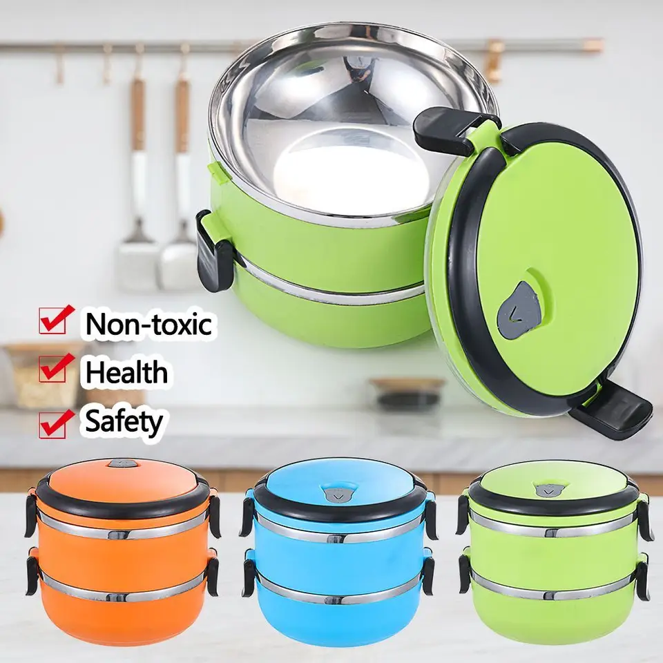 Prenosná únavná horúca potravina Flask z nehrdzavejúcej ocele obedový box Thermos vákuum izolovaný trasový ohrievač potravín pre deti pre deti dospelých