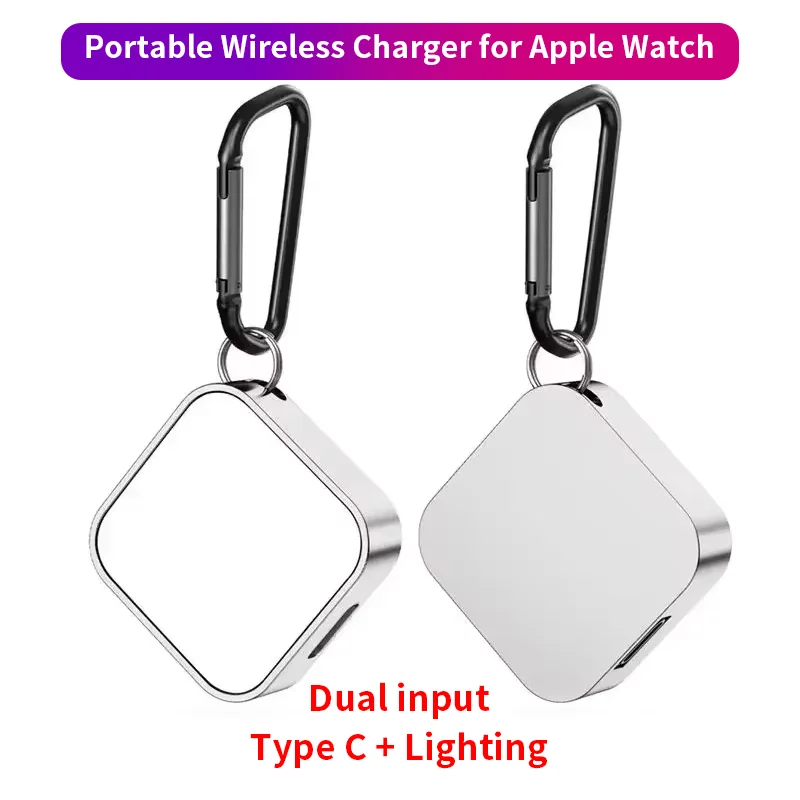 Prenosné bezdrôtové hodinky Typ nabíjačky C 8pin Dve rozhrania pre Apple Watch S9 8 7 6 5 4 3 2 1 SE Ultra Series Fast Charger