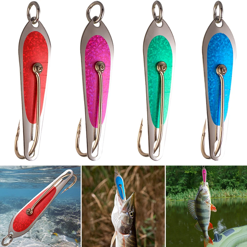 Prenosné kovové flitre rybárska naláka lyžica rybolovná návnada Malé tvrdé flitry Spinner lyžica pre pstruhový rybolov pstruhov slanej vody