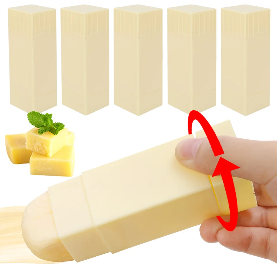 Prenosné maslo Storage Box masívne maslo tyčinka Base rozmetadlo rotačný rozmetadlo DispenSer kuchynské pečenie Nástroje na skladovanie syrov