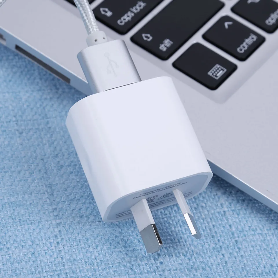 Prenosný 5V 2A Dvojité porty Au Plug USB Power Adapter Cestovná nabíjačka