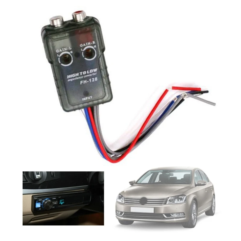 Prenosný adaptér RCA s vysokým až nízkofrekvenčným prenosným prevodníkom pre automatický subwoofer