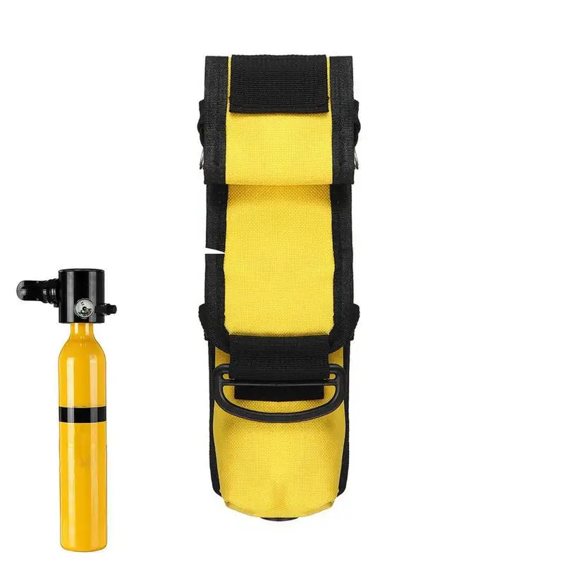 Prenosný batoh kyslíka 0,5 l kyslíkový valcový vreckový vrecko Pancba Oxygen Tank Držiteľ nosiča Držiteľa ľahkého príslušenstva potápačského zariadenia