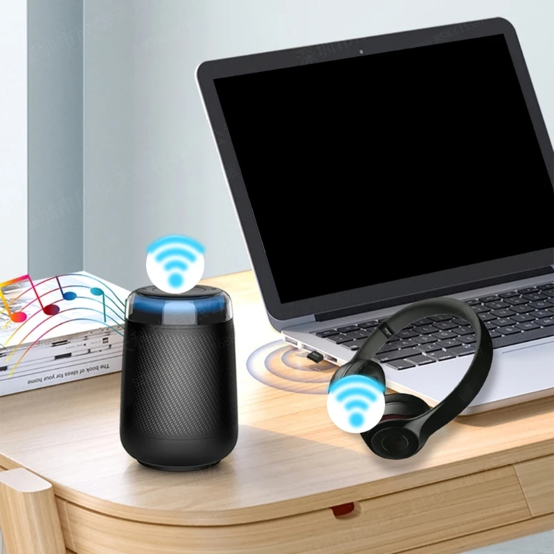 Prenosný bezdrôtový adaptér USB BluetoothCompatibilný 5.4 Prenosný prenosný prenosný dongle USB